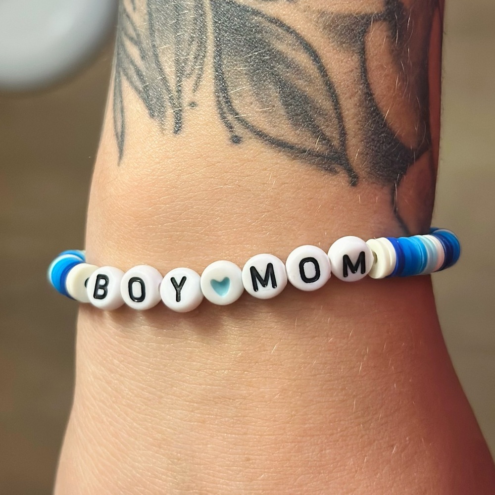 Boy Mom Beaded Bracelet